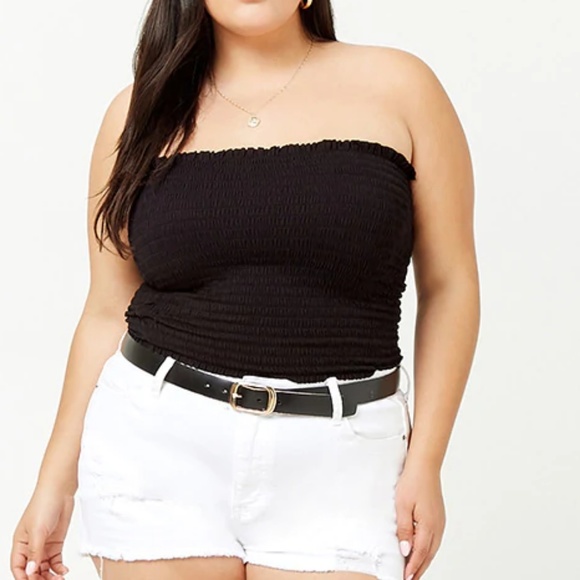 plus size flowy tube top